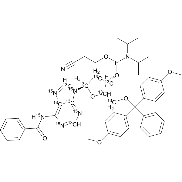 DMT-dA(bz) Phosphoramidite-13C10,15N5 (DA-CE phosphoramidite-13C10,15N5) 2483830-15-3